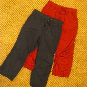 Gap Set of boys lined wind pants